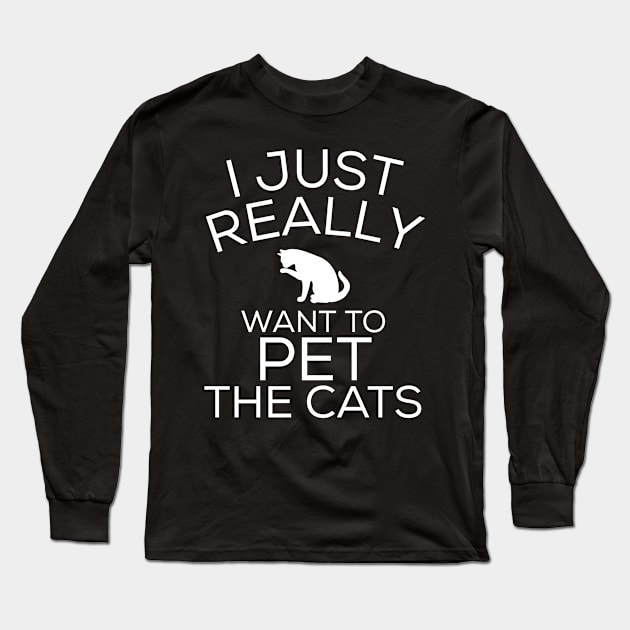 Cat gift cat lover Long Sleeve T-Shirt by ShirtyLife